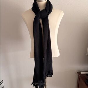 Anna & Ava Classic Black scarf 90” x 14” New
